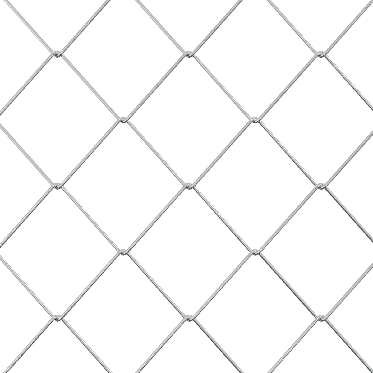 Maschendrahtzaun 2 x 20 m Stahl Verzinkt
