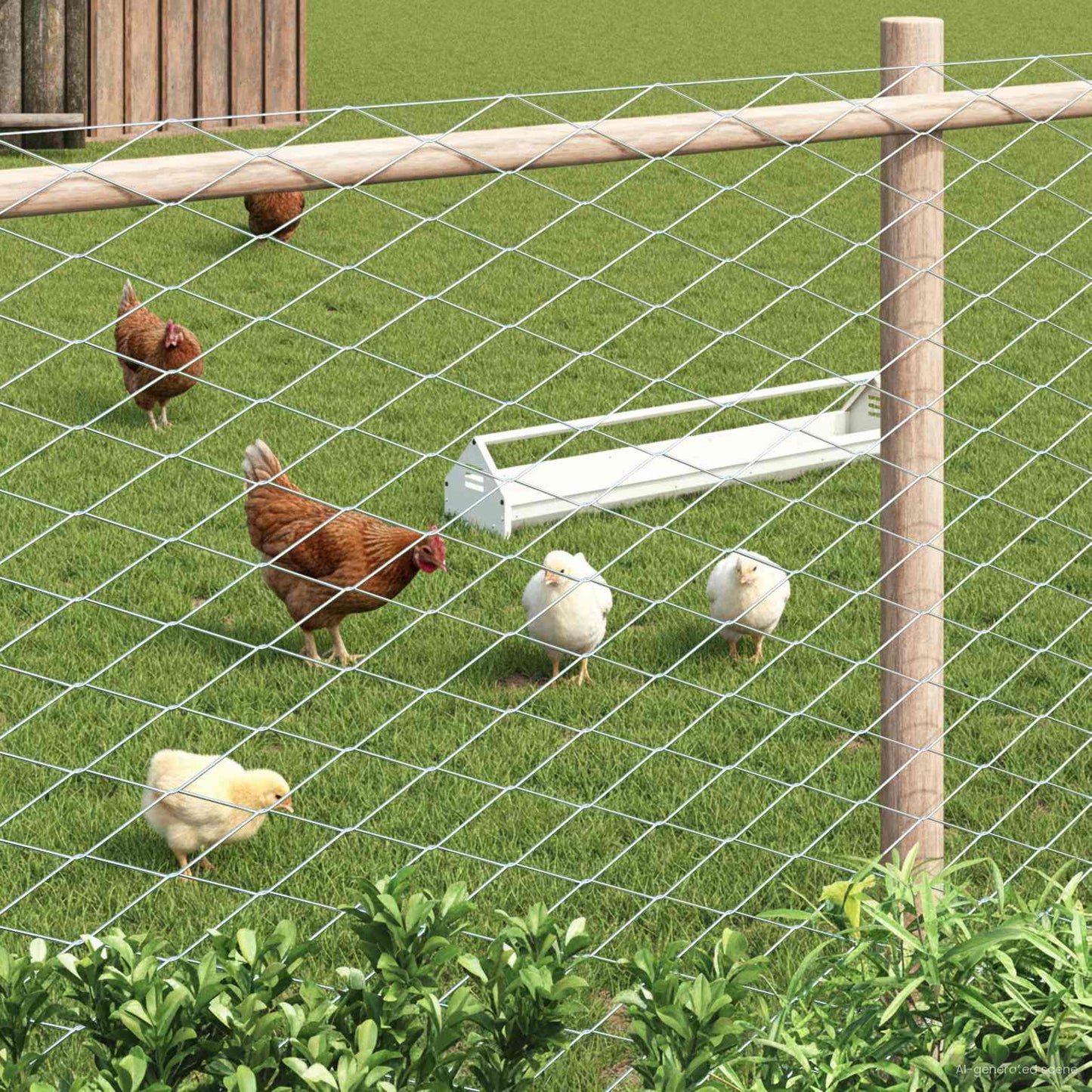 Maschendrahtzaun 2 x 20 m Glas Verzinkt