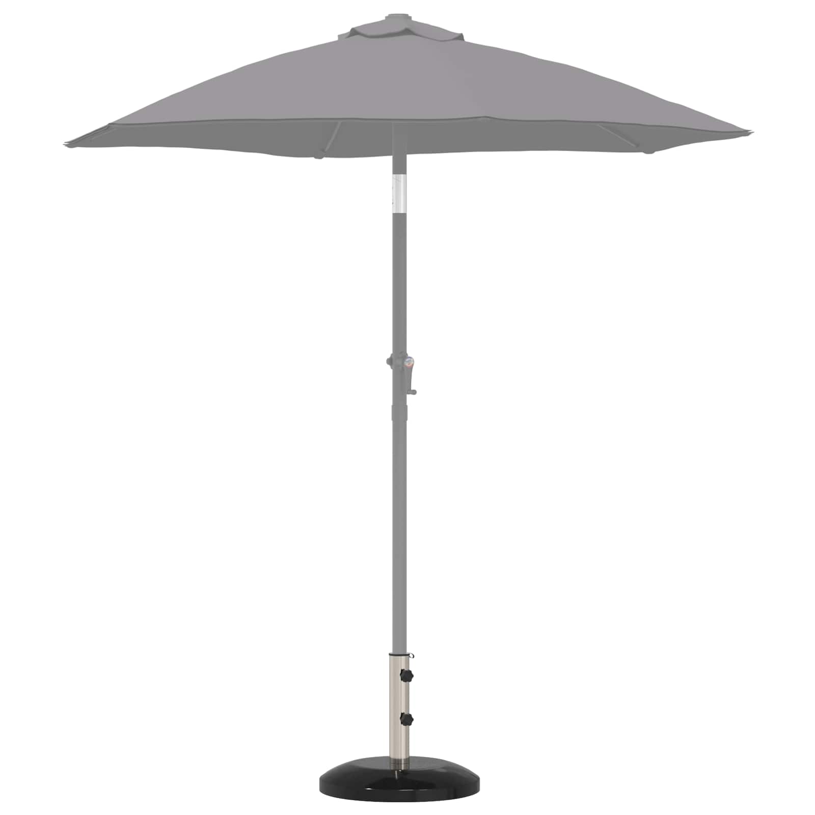 Parasolbasis für 40-50 mm Pole 26.75 kg Schwarz