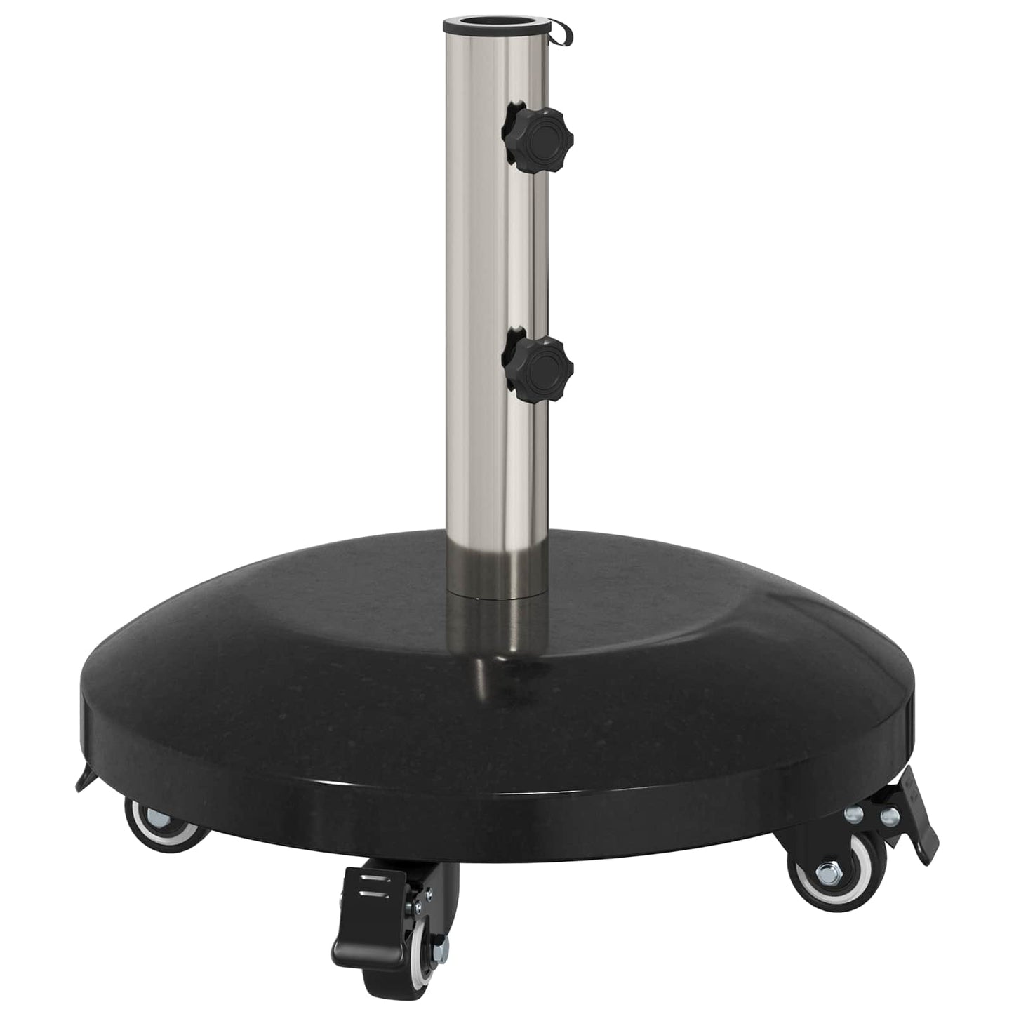 Granitsockel mit Rollen für 40-50 mm Pfosten 29 kg Schwarz