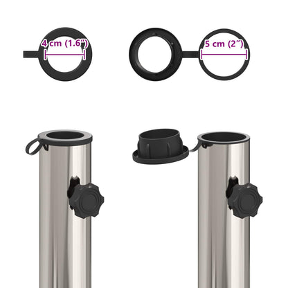 Parasolbasis für 40-50 mm Pole 26.45 kg Grau for 40-50 mm Pole