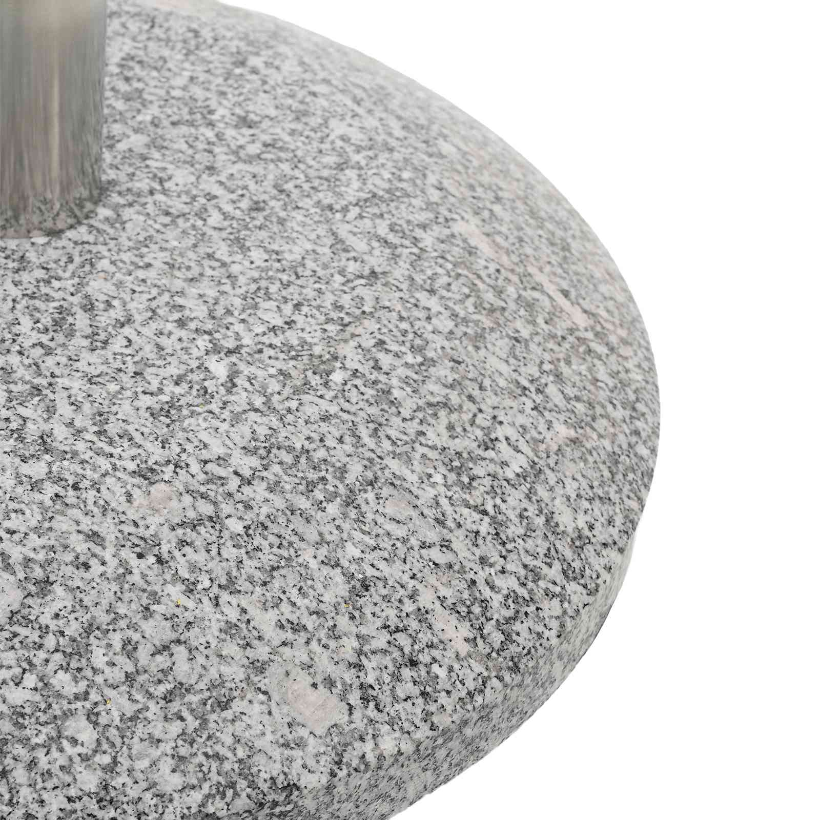 Granite Schirmbasis mit Rädern für 4-5 cm Stange 27.2 kg Grau