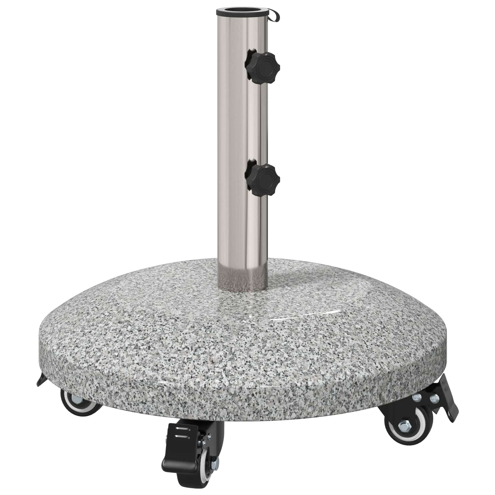 Granite Schirmbasis mit Rädern für 4-5 cm Stange 27.2 kg Grau