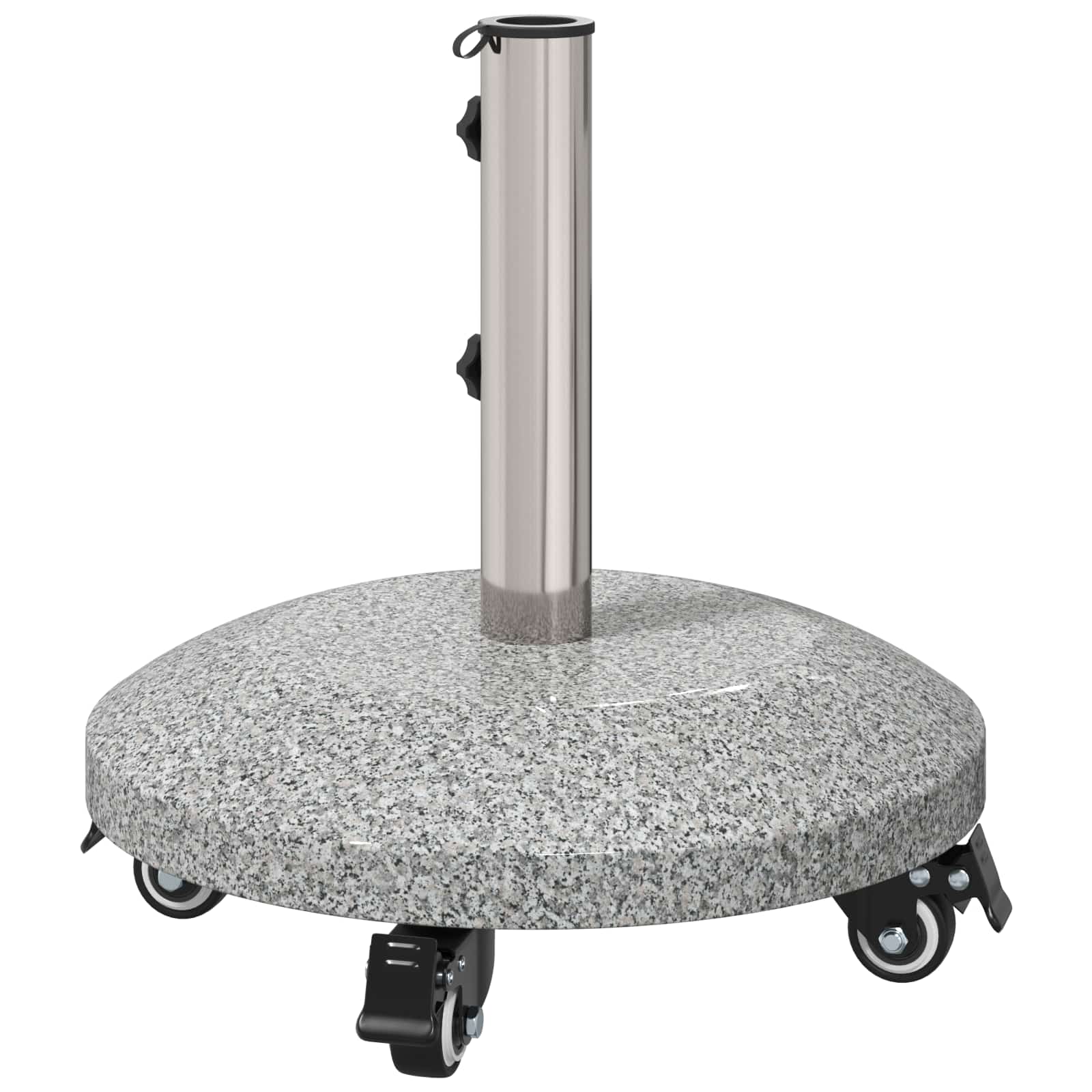 Granite Schirmbasis mit Rädern für 4-5 cm Stange 27.2 kg Grau