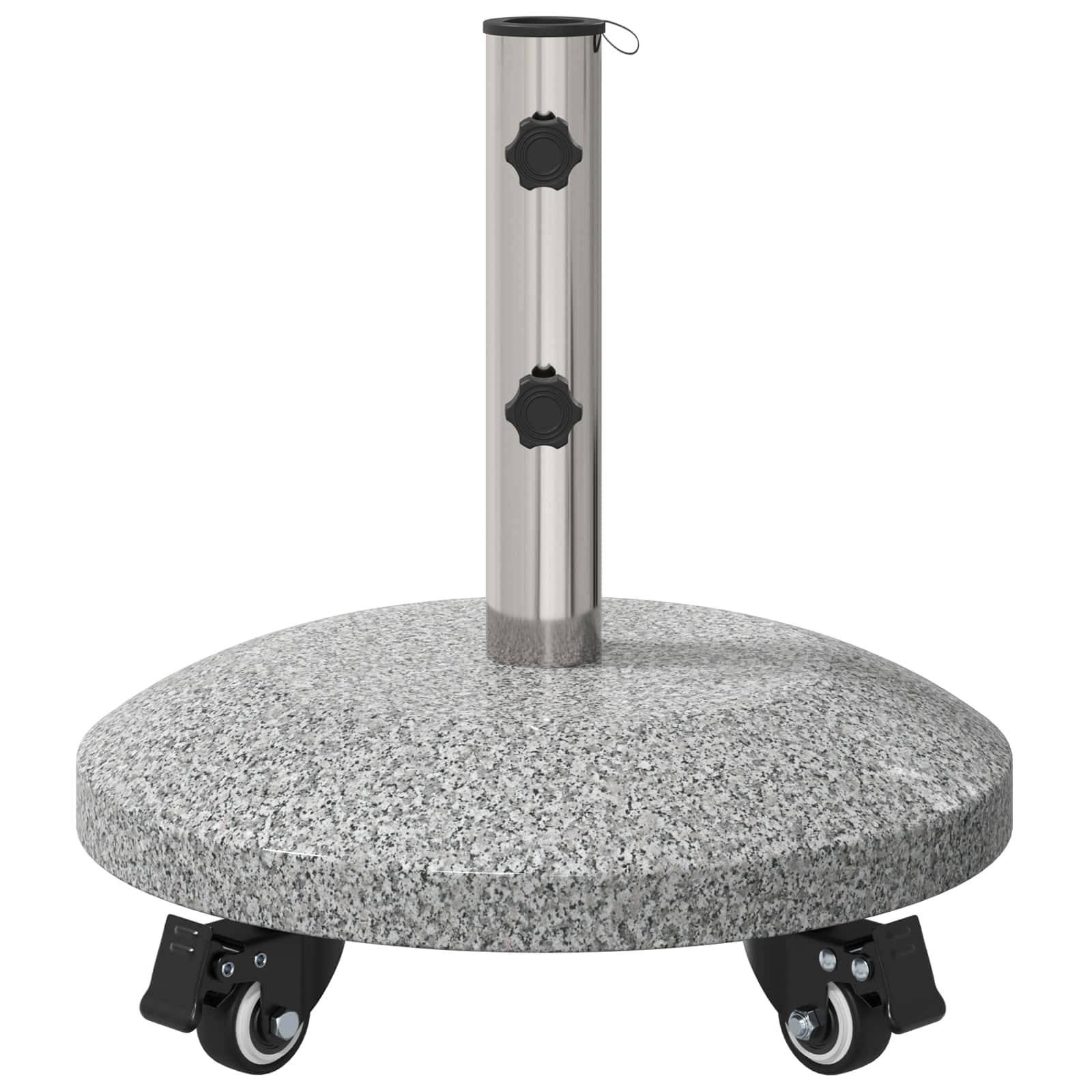 Granite Schirmbasis mit Rädern für 4-5 cm Stange 27.2 kg Grau