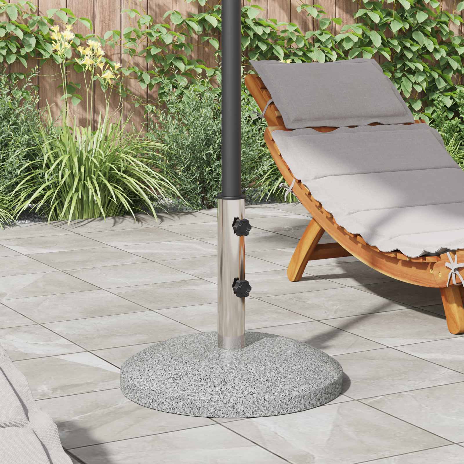 Parasol Fußrohr 0.63 kg Natürlicher Edelstahl Edelstahl