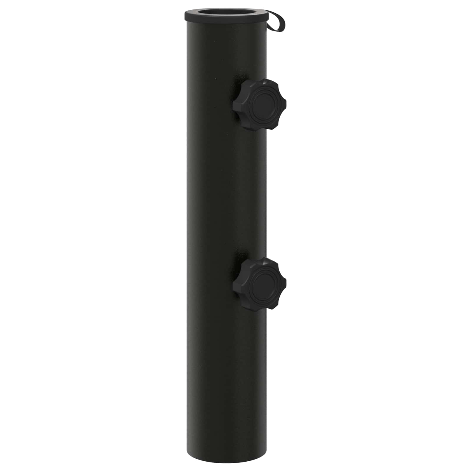 Parasol Fußrohr 0.6 kg Schwarz Eisen for 40-50 mm Pole