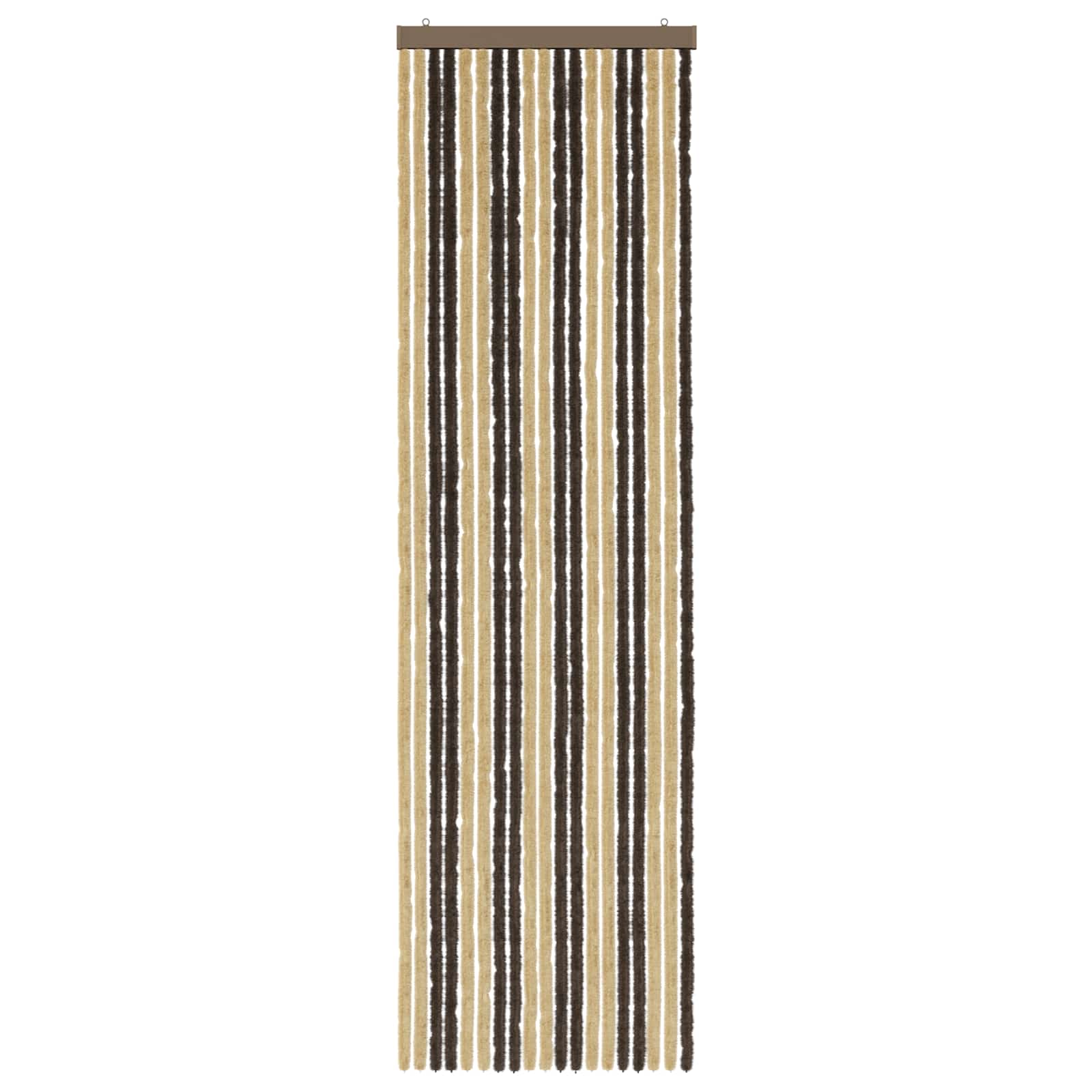 Insektenschutzvorhang Chenille Dunkelbraun und Beige