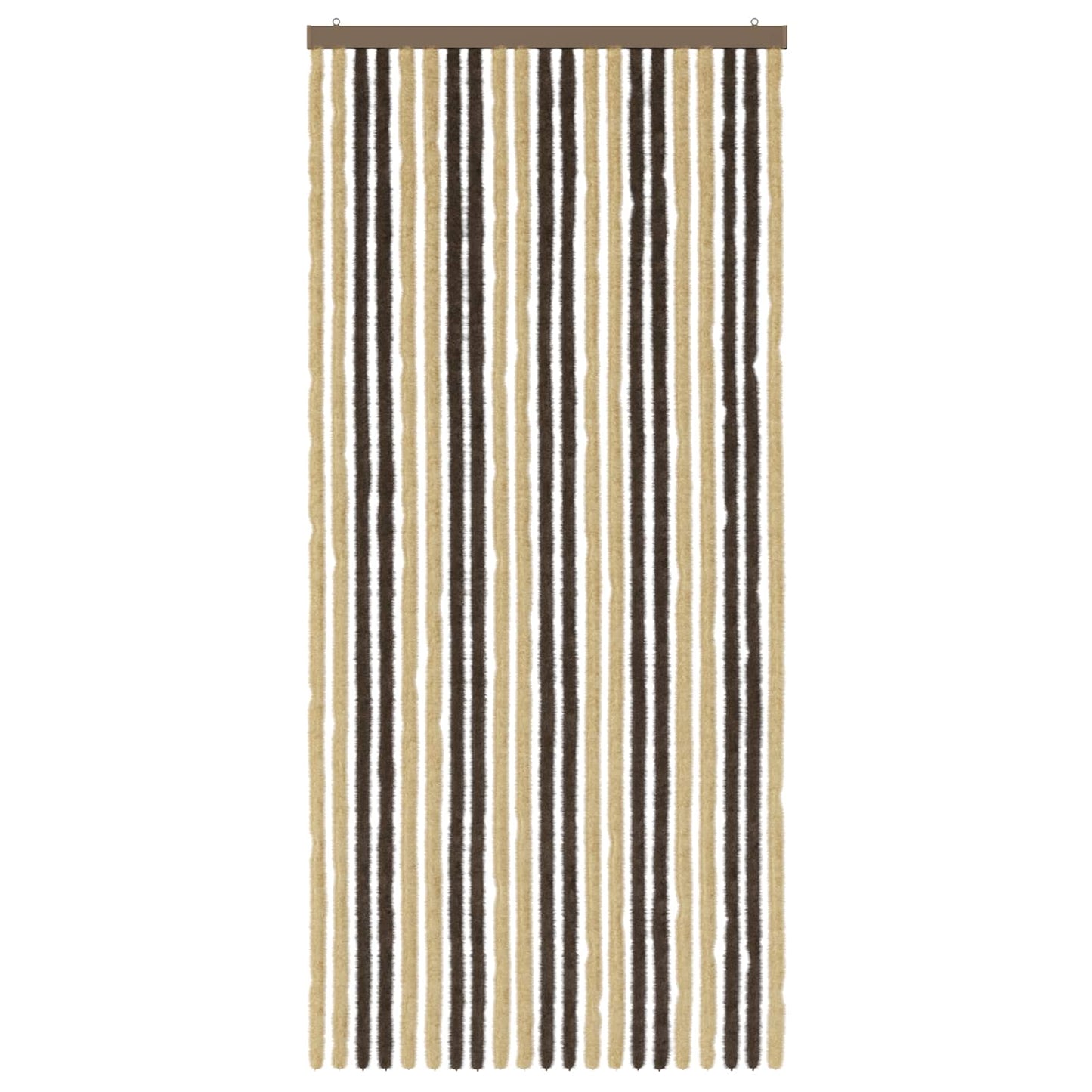 Insektenschutzvorhang Chenille Dunkelbraun und Beige