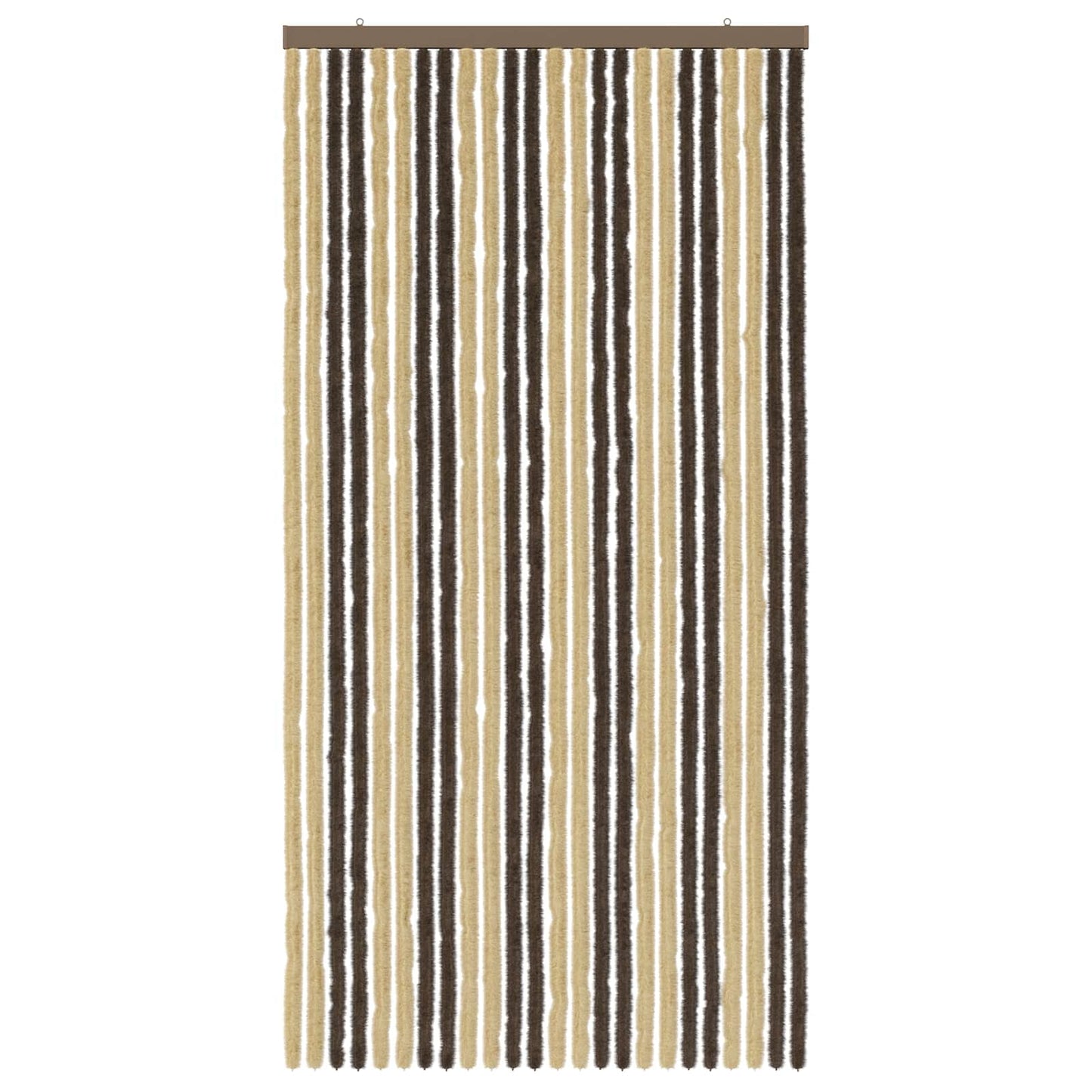 Insektenschutzvorhang Chenille Dunkelbraun und Beige