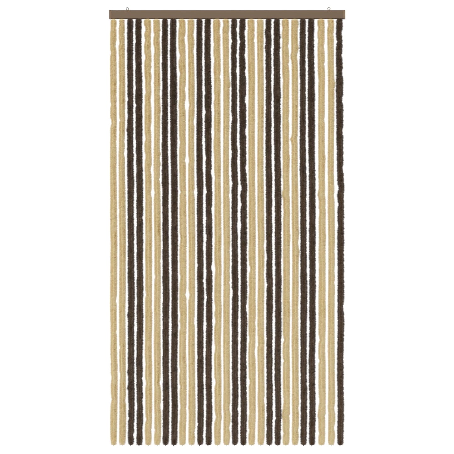 Insektenschutzvorhang Chenille Dunkelbraun und Beige