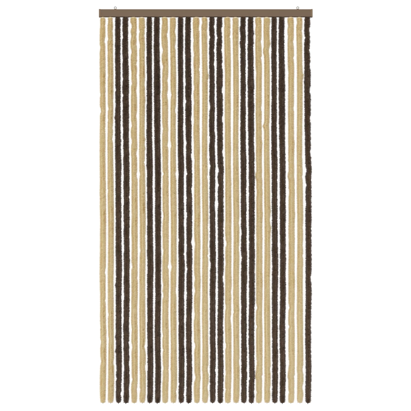Insektenschutzvorhang Chenille Dunkelbraun und Beige