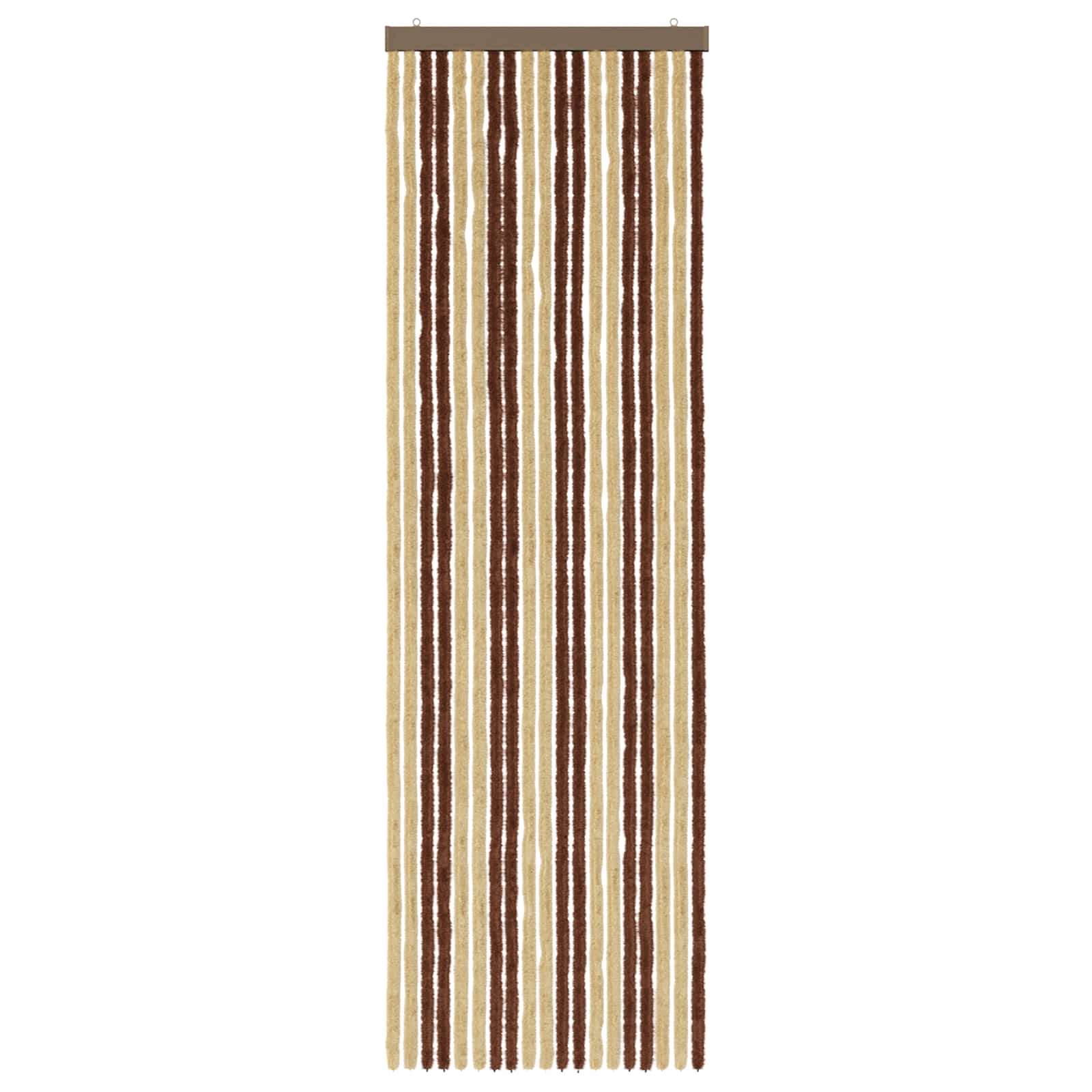 Insektenschutzvorhang Chenille Braun und Beige 56 x 185 cm