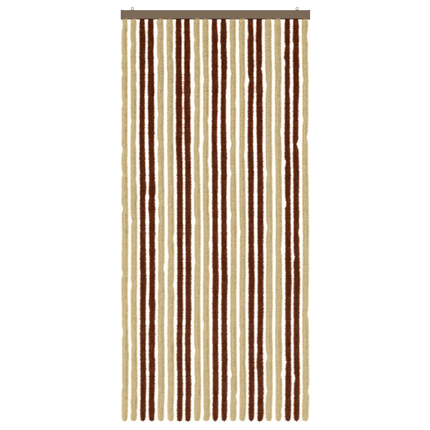 Insektenschutzvorhang Chenille Braun und Beige 90 x 200 cm