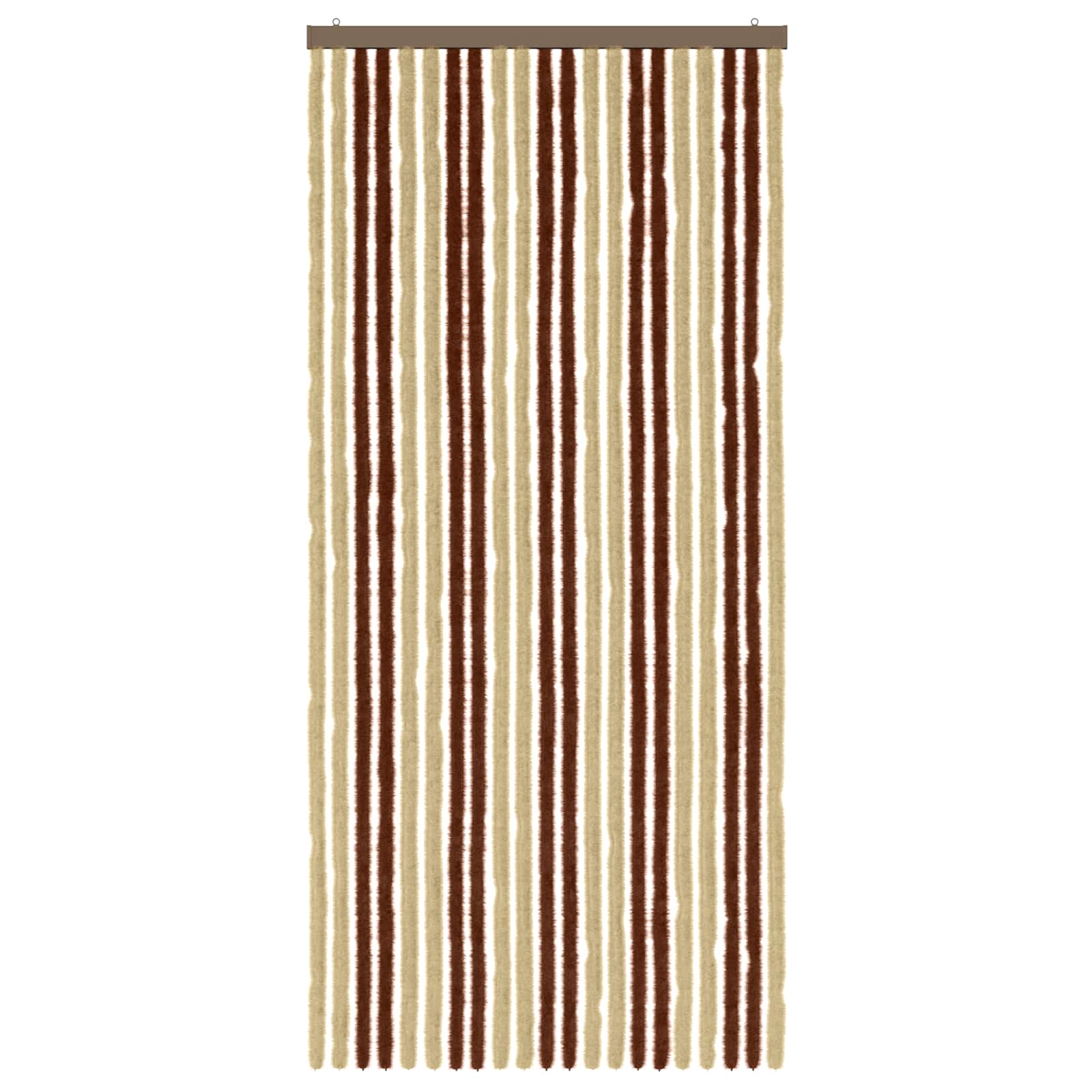 Insektenschutzvorhang Chenille Braun und Beige 90 x 200 cm