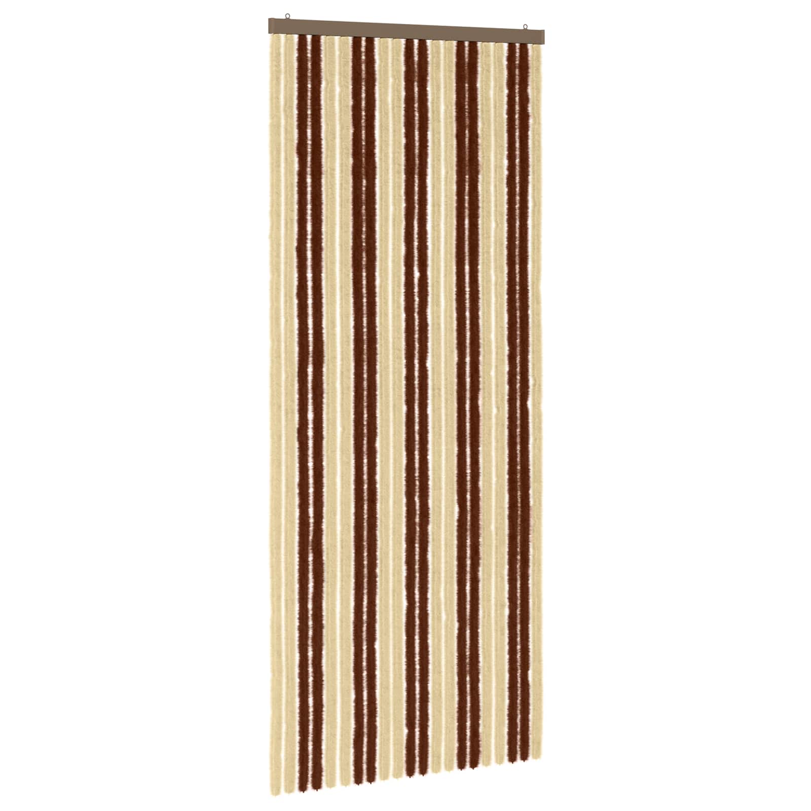 Insektenschutzvorhang Chenille Braun und Beige 90 x 220 cm