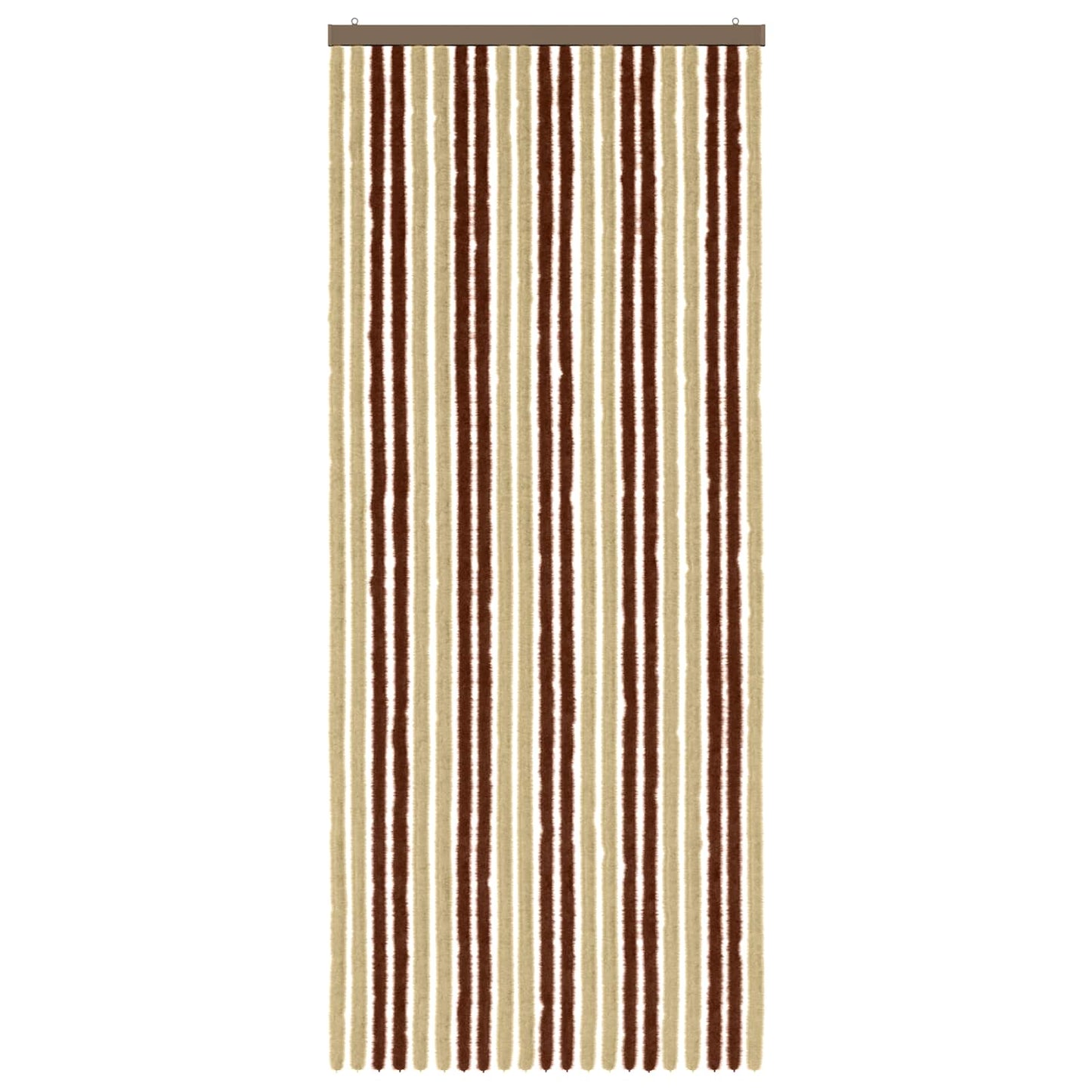 Insektenschutzvorhang Chenille Braun und Beige 90 x 220 cm