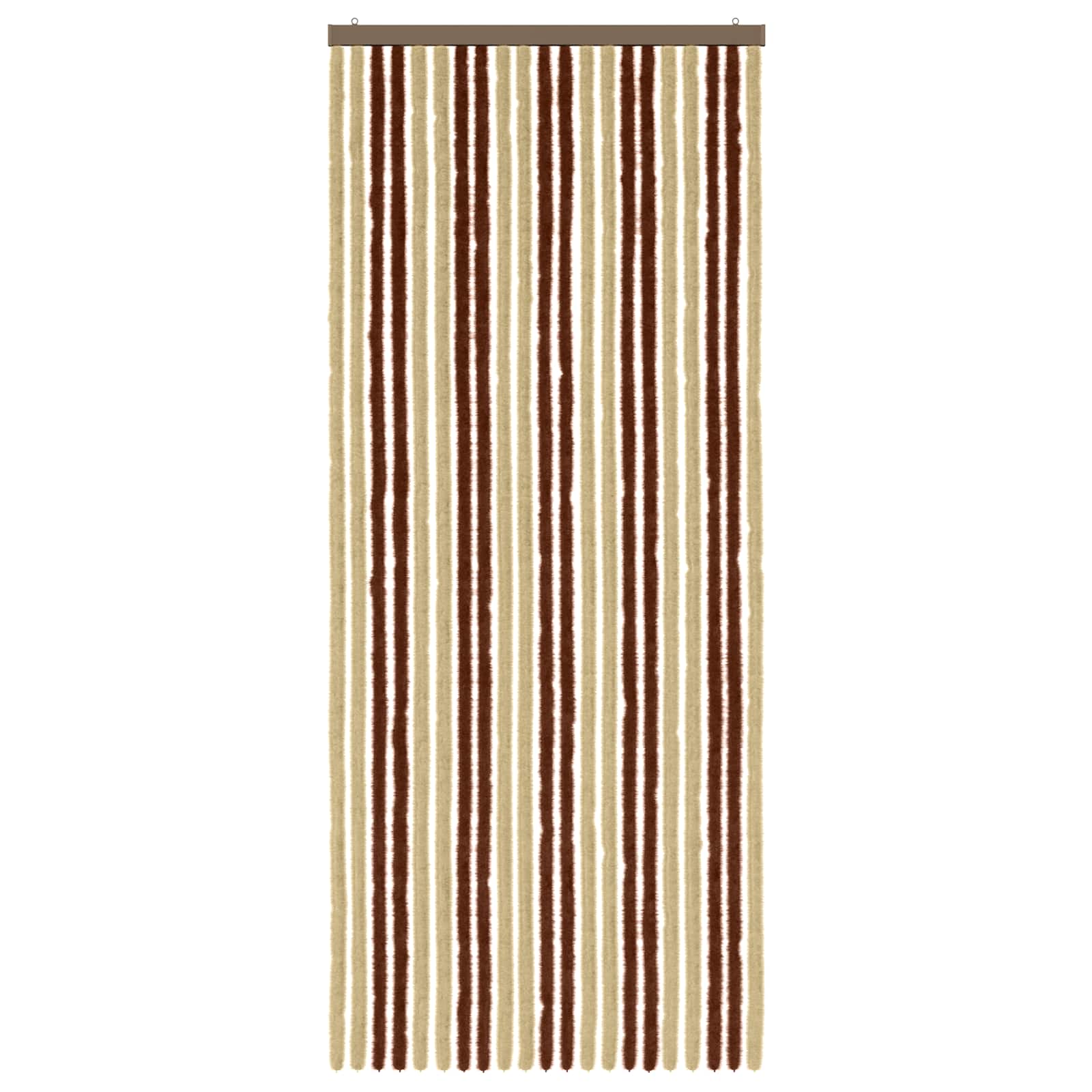 Insektenschutzvorhang Chenille Braun und Beige 90 x 220 cm