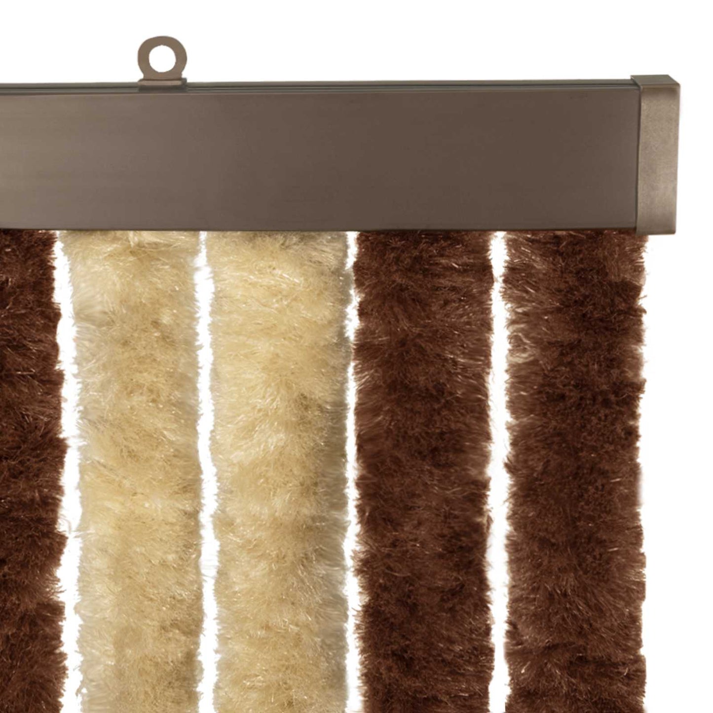 Insektenschutzvorhang Chenille Braun und Beige 100 x 200 cm