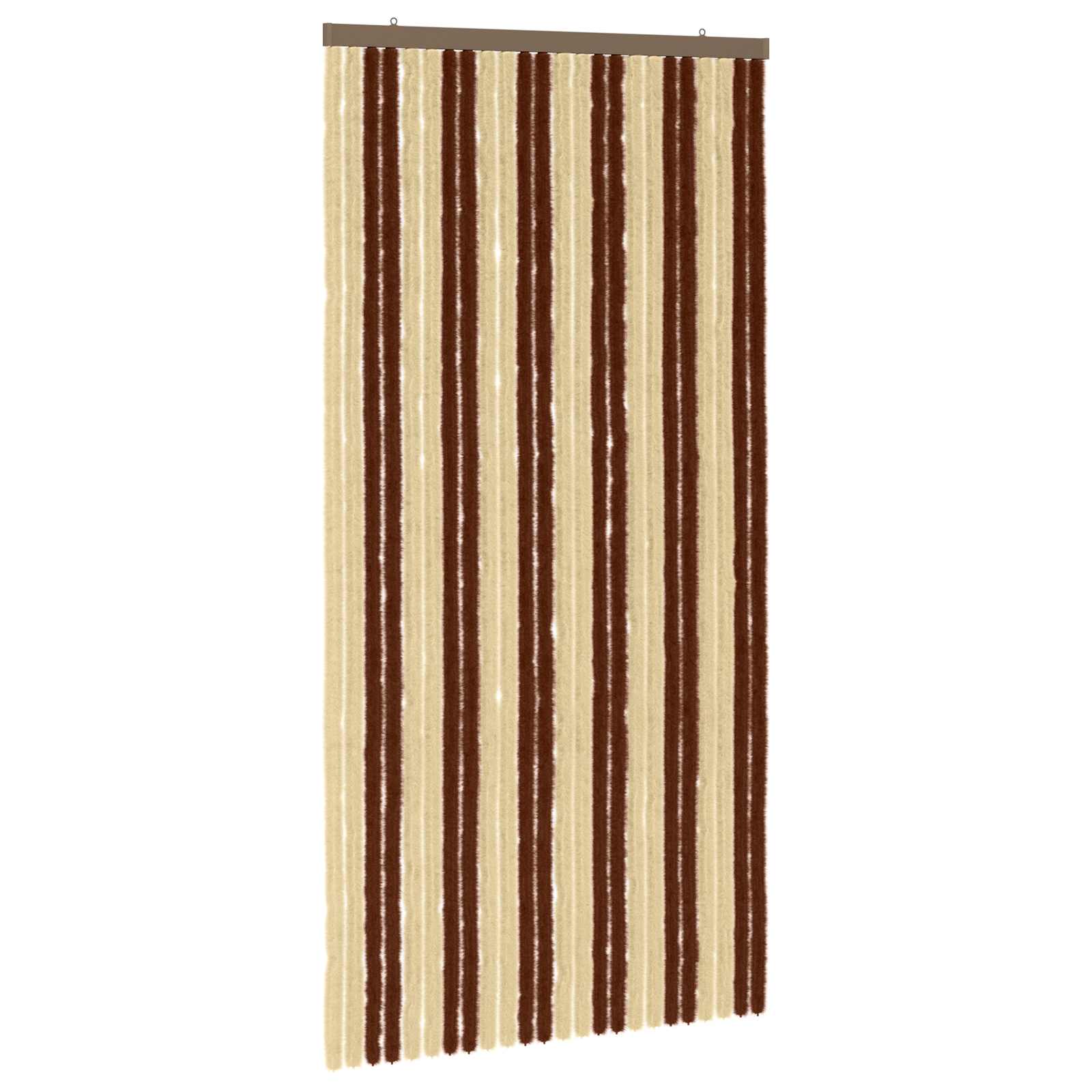Insektenschutzvorhang Chenille Braun und Beige 100 x 200 cm
