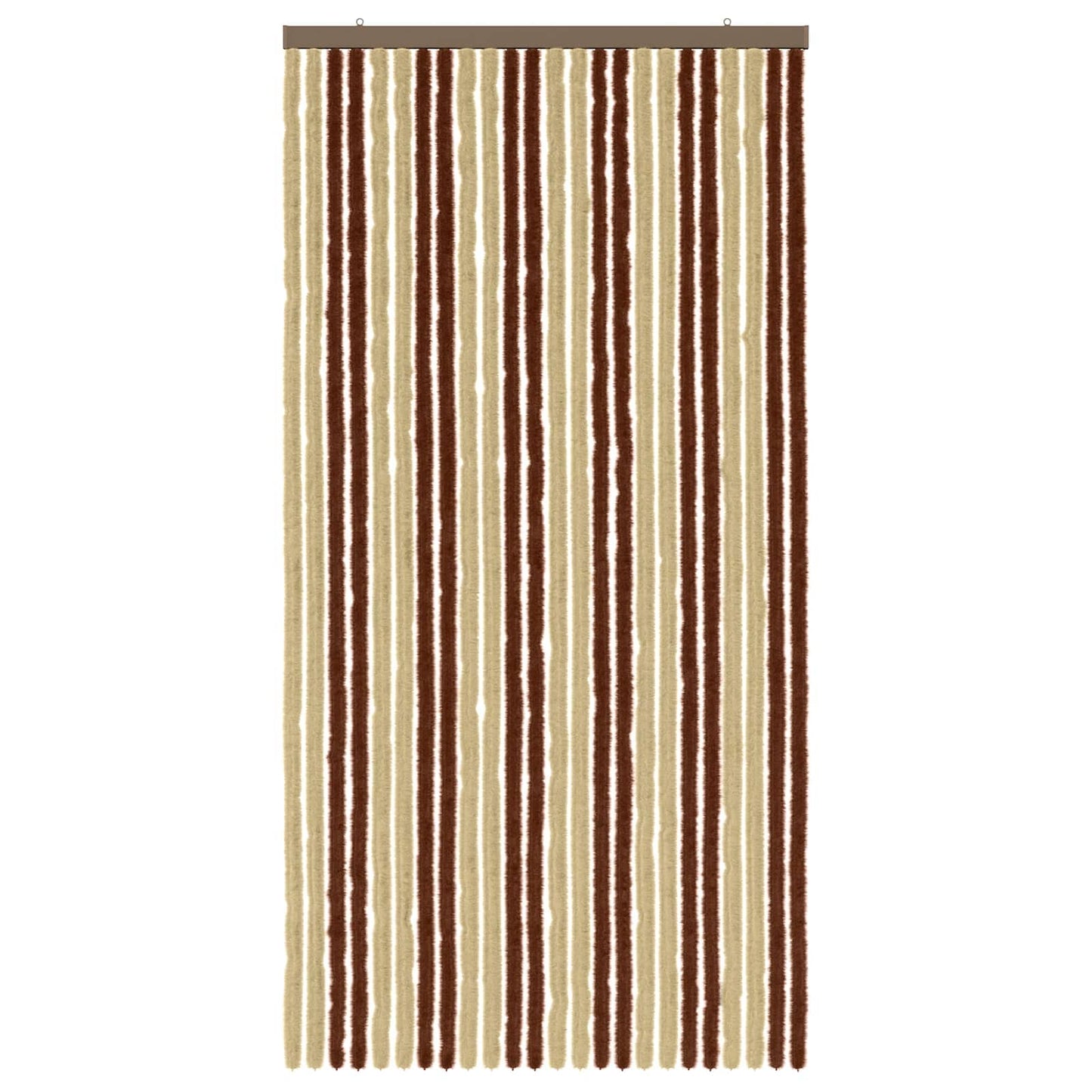 Insektenschutzvorhang Chenille Braun und Beige 100 x 200 cm