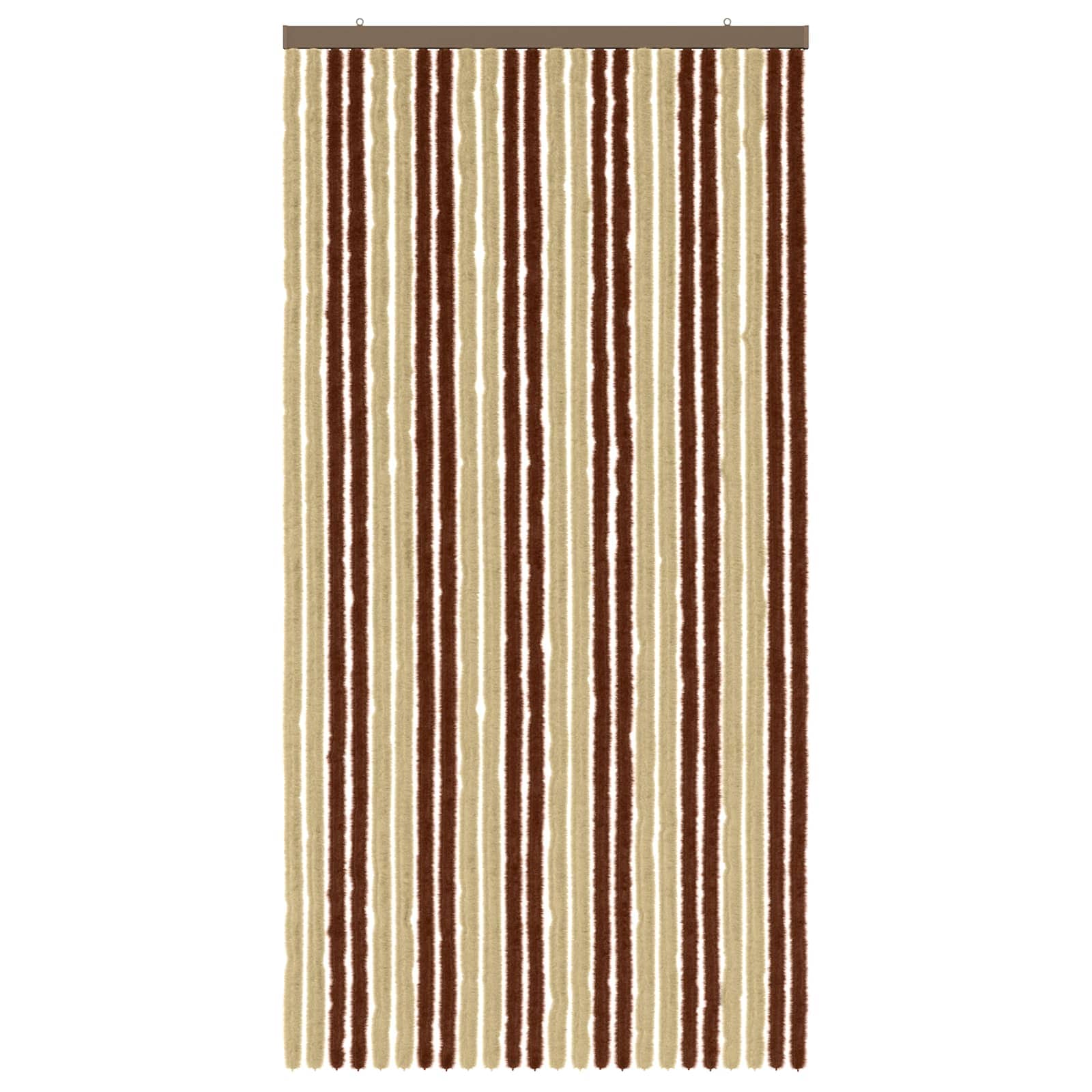 Insektenschutzvorhang Chenille Braun und Beige 100 x 200 cm