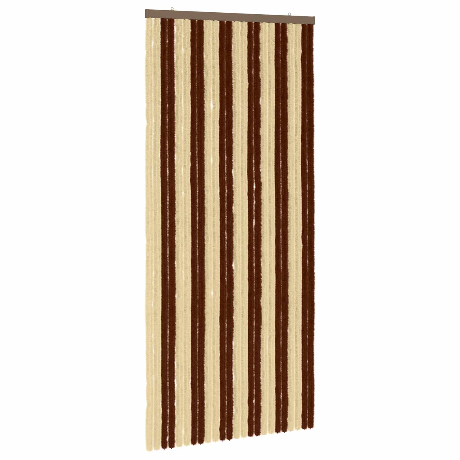 Insektenschutzvorhang Chenille Braun und Beige 100 x 220 cm