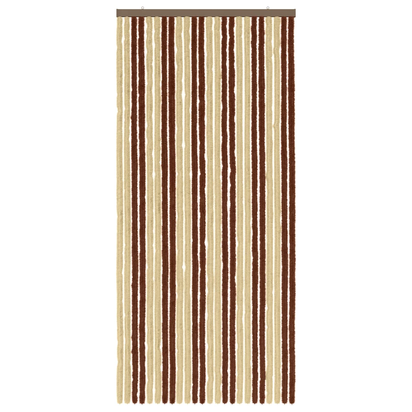 Insektenschutzvorhang Chenille Braun und Beige 100 x 220 cm