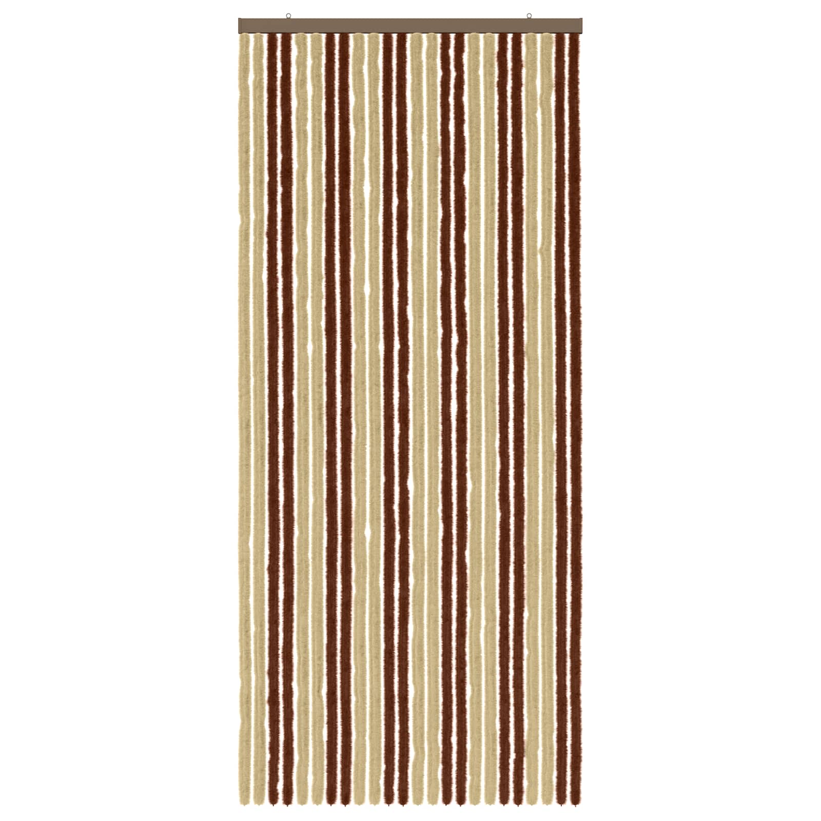 Insektenschutzvorhang Chenille Braun und Beige 100 x 230 cm