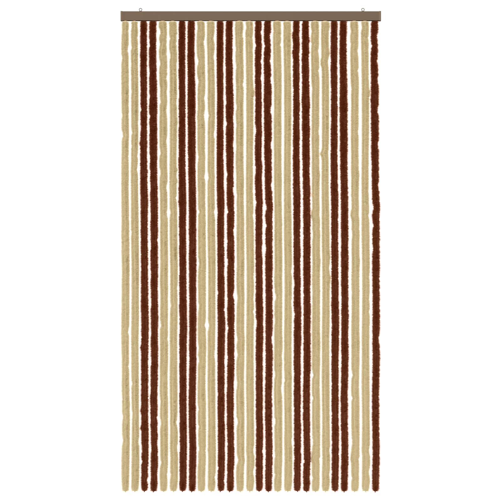 Insektenschutzvorhang Chenille Braun und Beige 118 x 220 cm