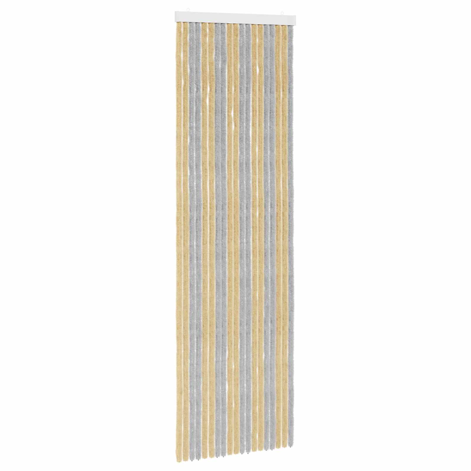 Insektenschutzvorhang Chenille Grau und Beige 56 x 185 cm