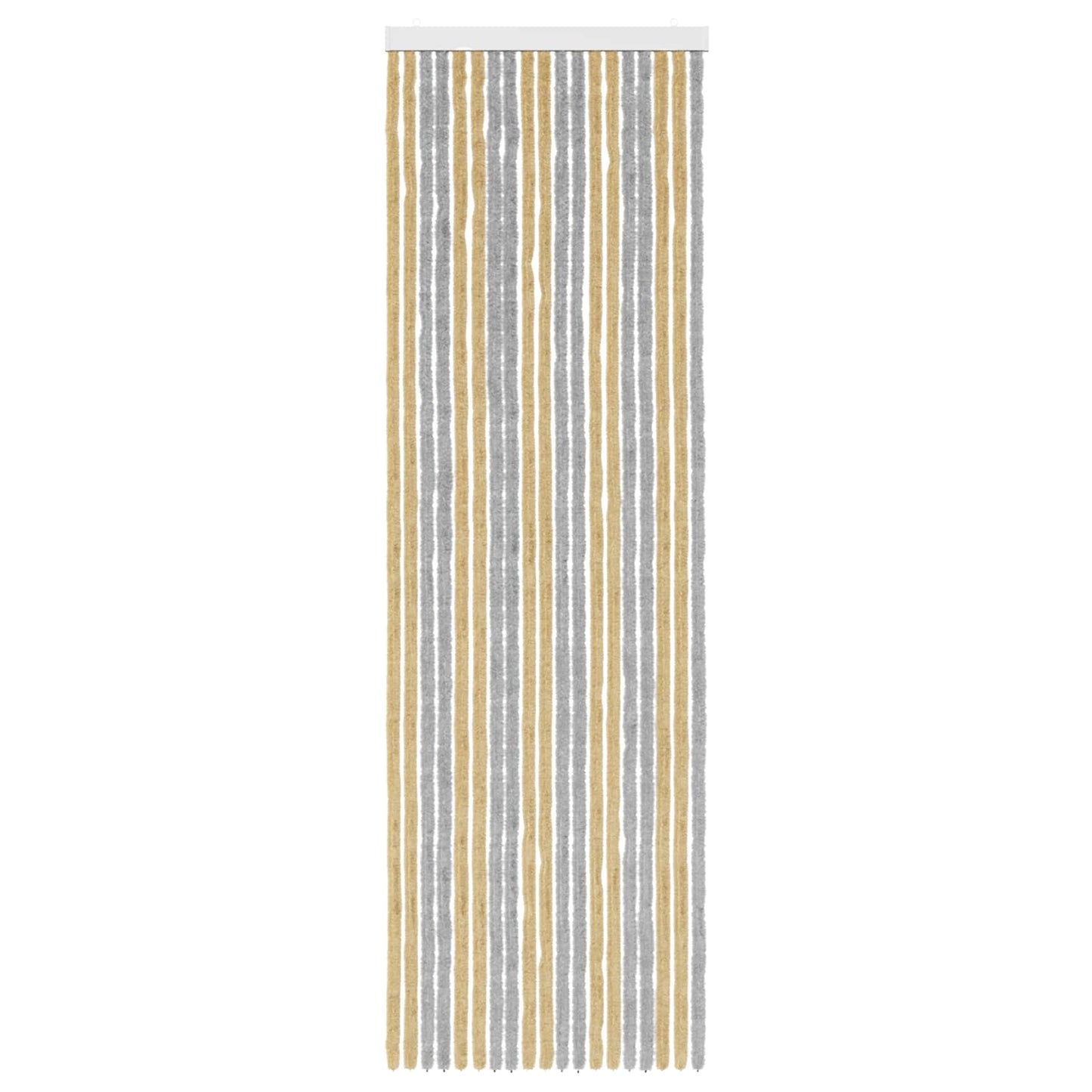 Insektenschutzvorhang Chenille Grau und Beige 56 x 185 cm