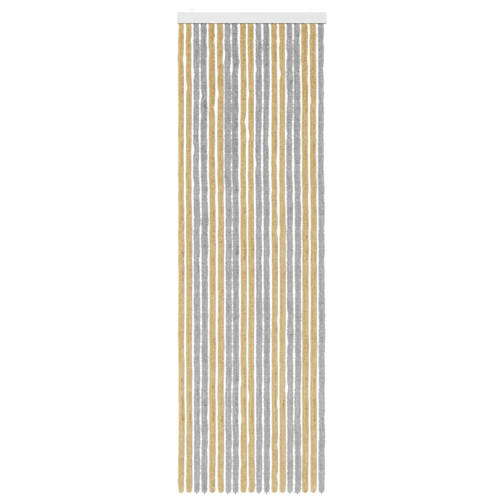 Insektenschutzvorhang Chenille Grau und Beige 56 x 185 cm