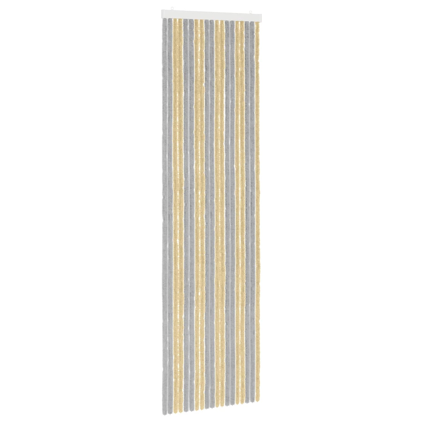 Insektenschutzvorhang Chenille Grau und Beige 56 x 200 cm