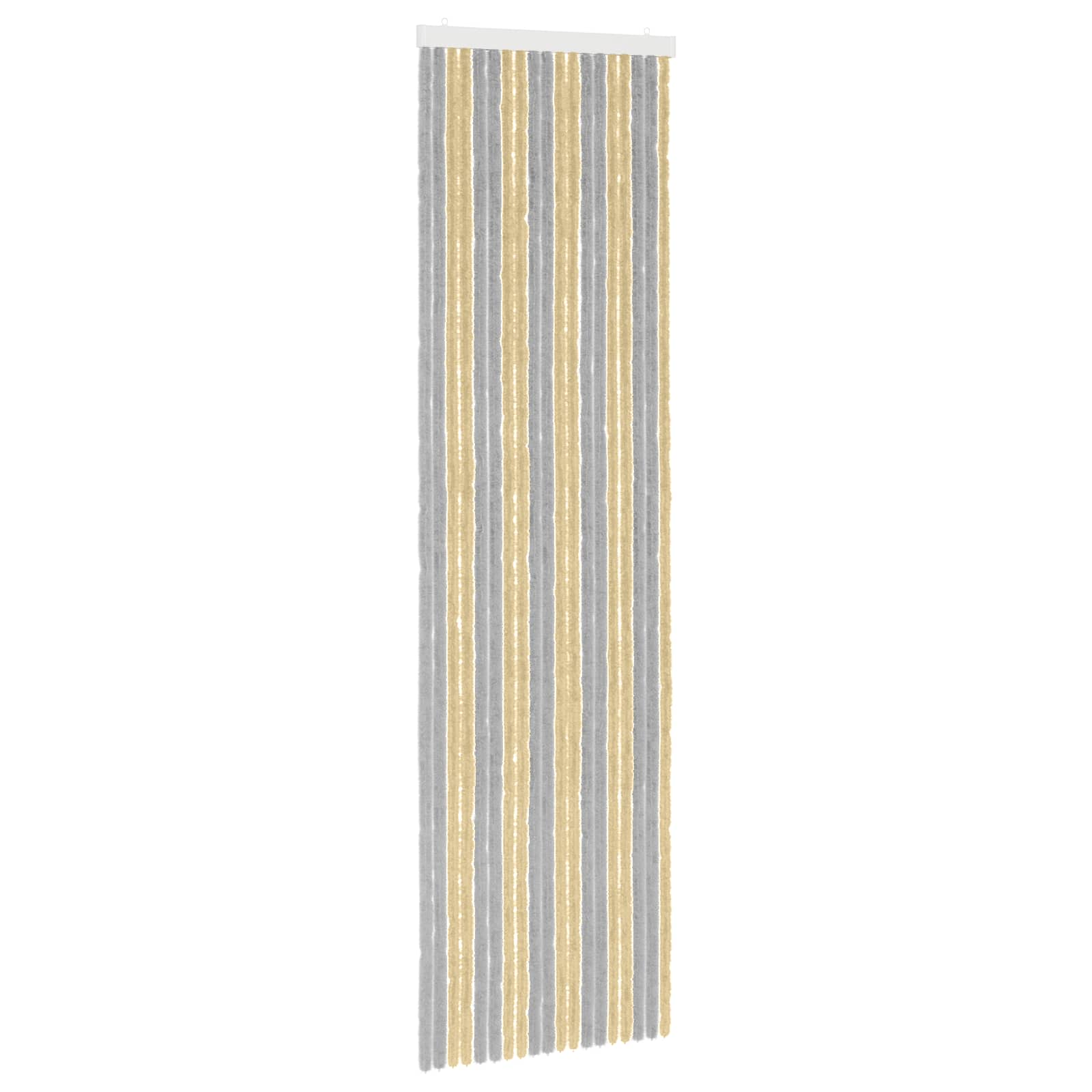 Insektenschutzvorhang Chenille Grau und Beige 56 x 200 cm