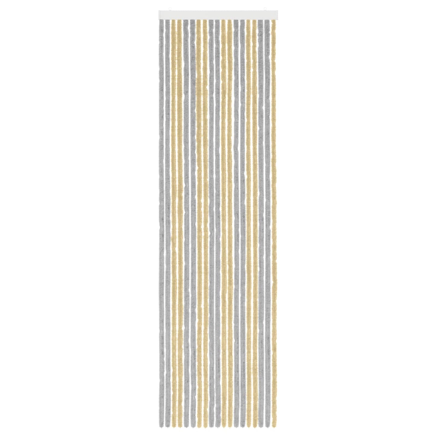 Insektenschutzvorhang Chenille Grau und Beige 56 x 200 cm