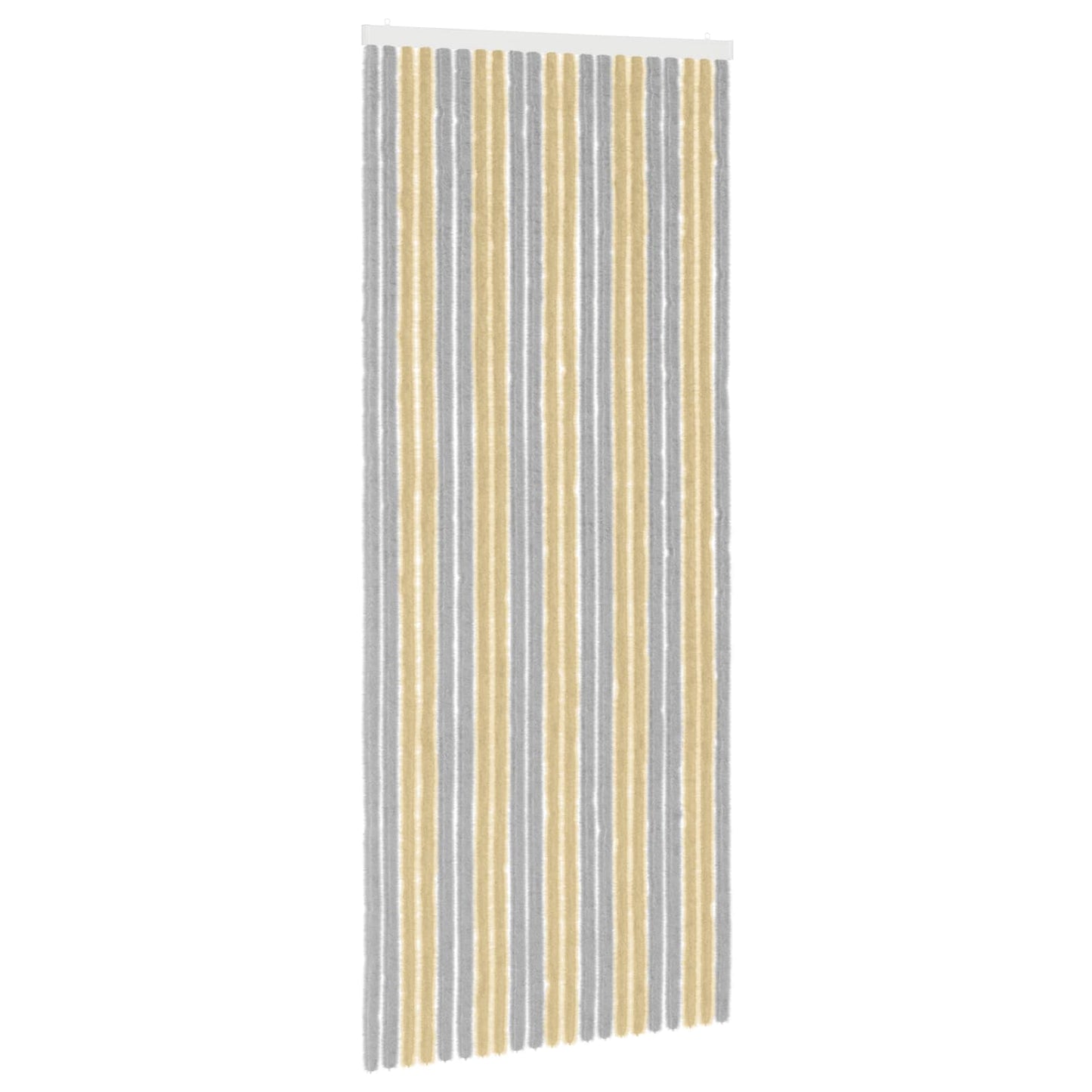 Insektenschutzvorhang Chenille Grau und Beige 90 x 220 cm