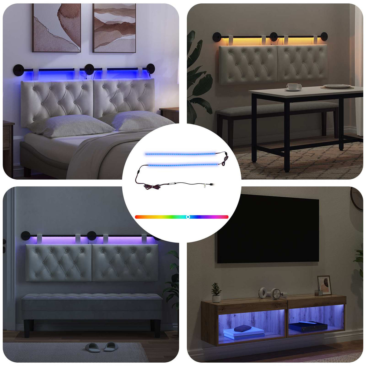 LED Streifen 110 cm Mehrfarbig PVC