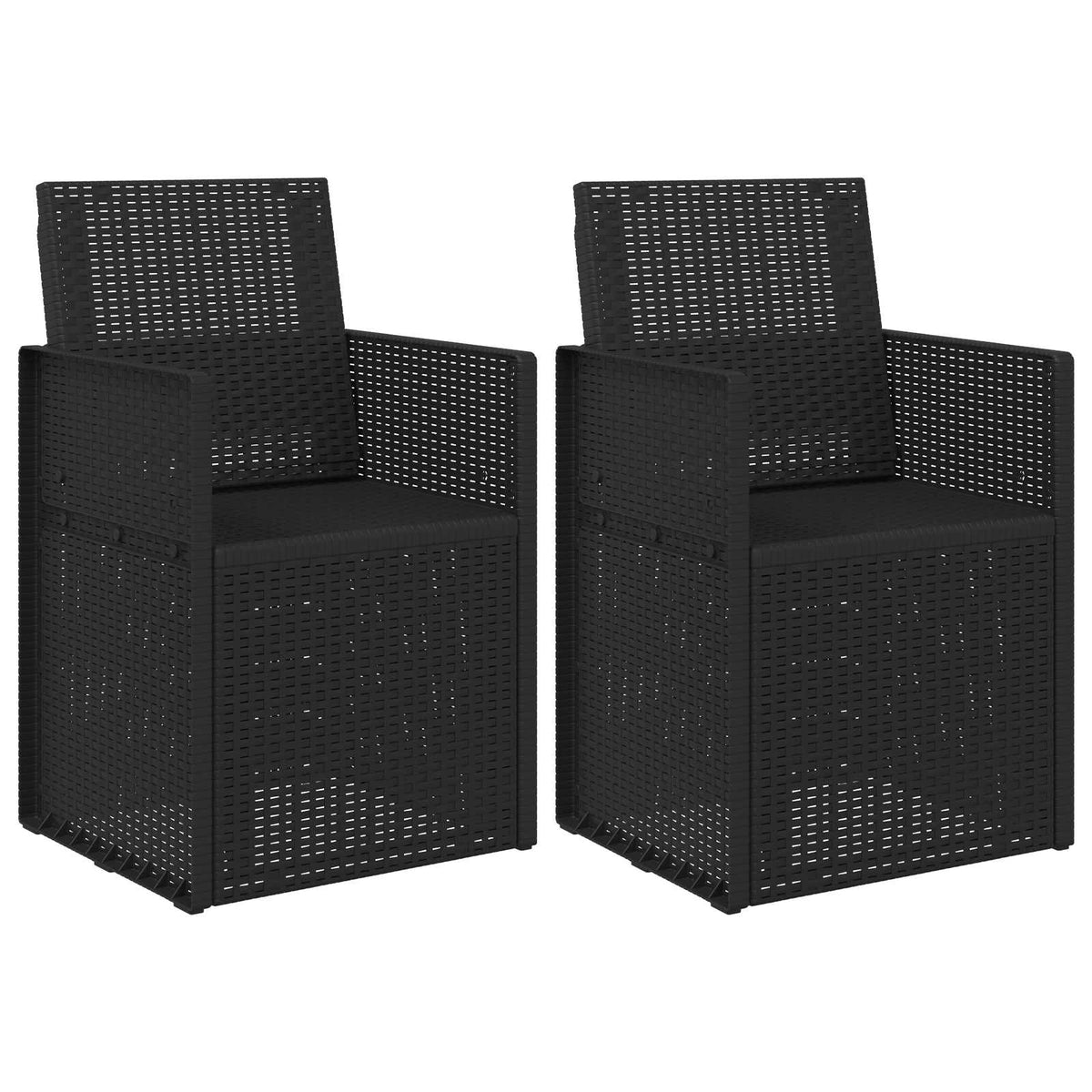 Garten Esszimmerstühle 2 pcs Anthrazit 53 x 47 x 88,5 cm PP