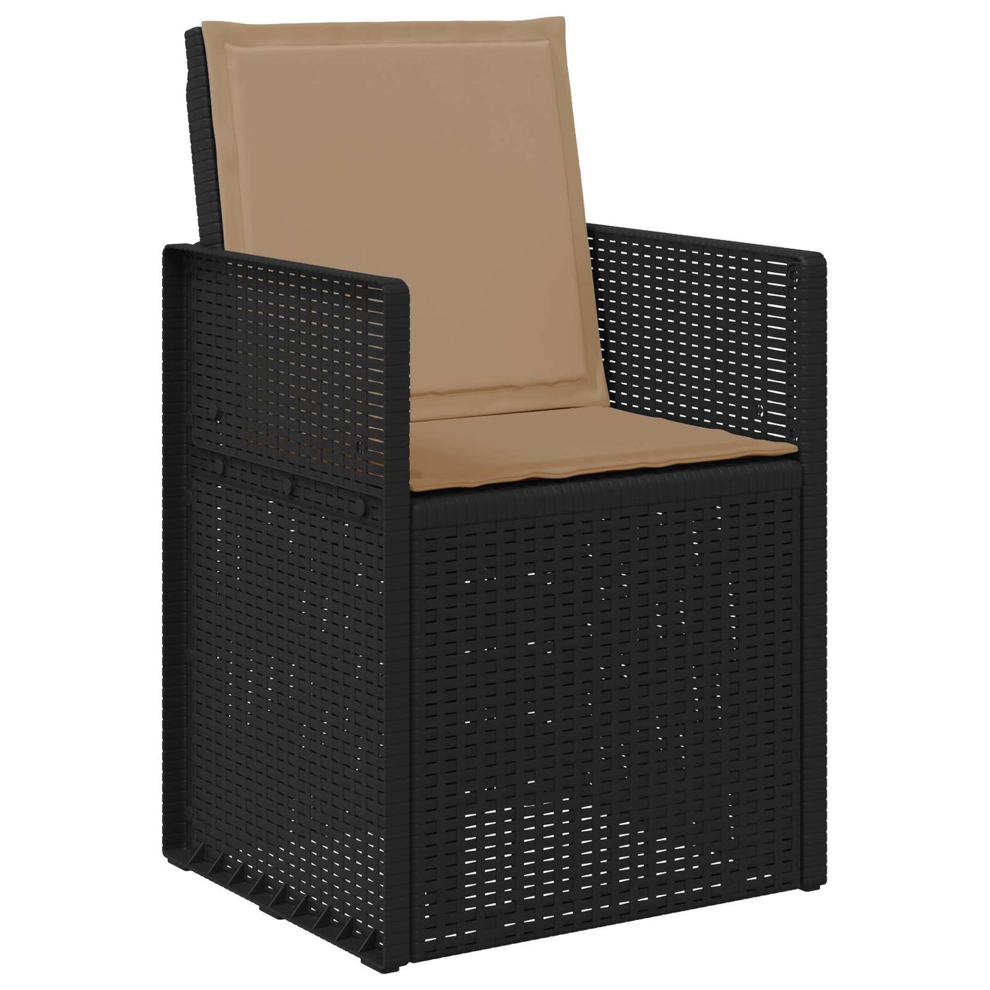 Garten Esszimmerstühle 2 stk. Anthrazit und Taupe PP