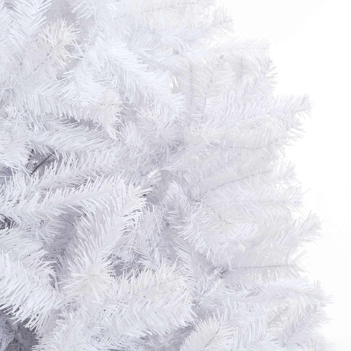 Künstlicher Weihnachtsbaum Weiß 300 cm PVC und Stahl