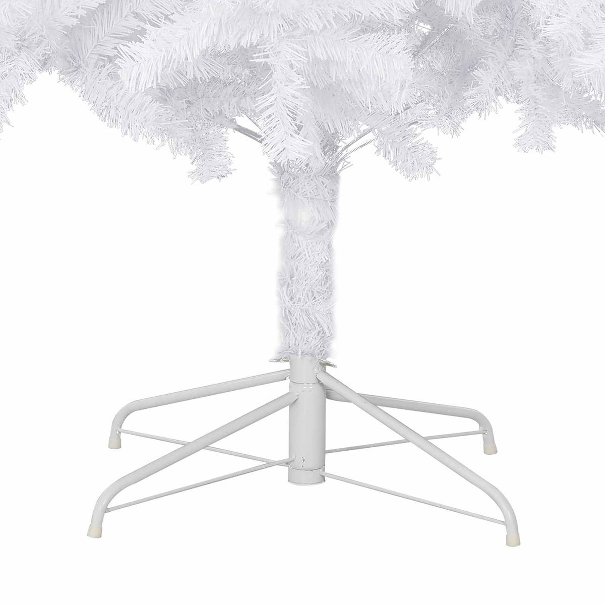 Künstlicher Weihnachtsbaum Weiß 300 cm PVC und Stahl