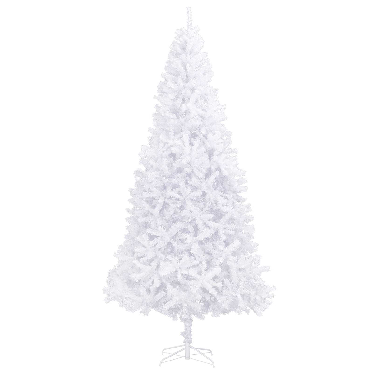 Künstlicher Weihnachtsbaum Weiß 300 cm PVC und Stahl