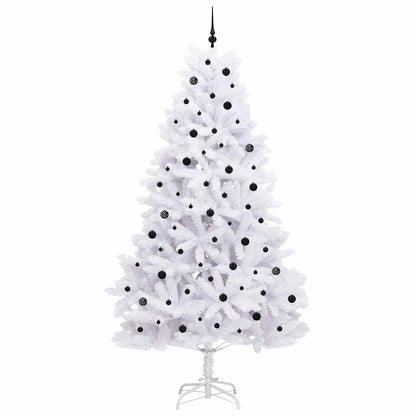 Künstlicher klappbarer Weihnachtsbaum Weiß 270 cm PVC und Stahl