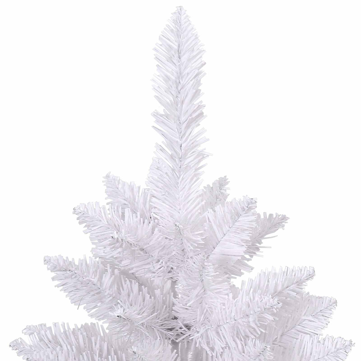 Künstlicher klappbarer Weihnachtsbaum Weiß 270 cm PVC und Stahl
