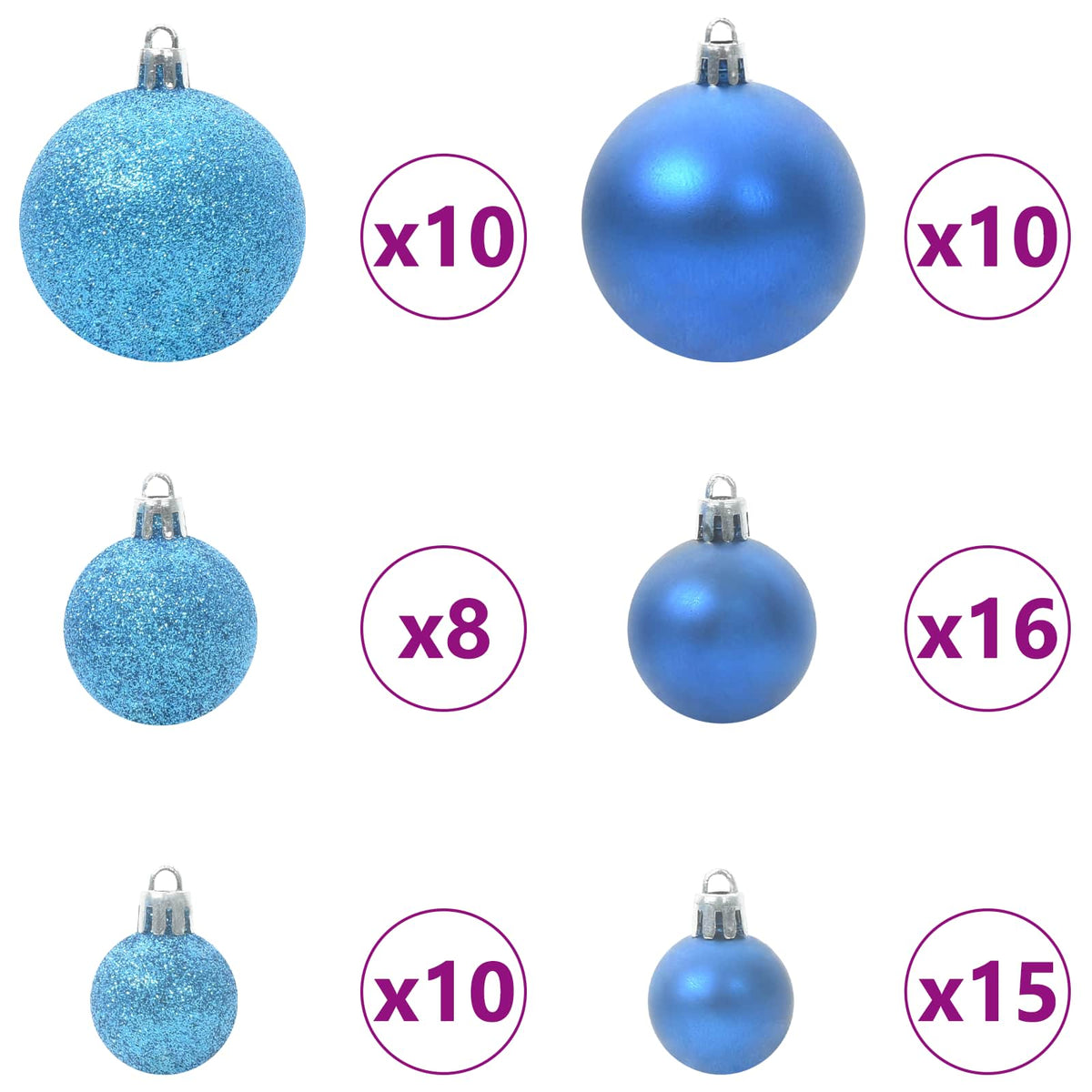 Künstlicher klappbarer Weihnachtsbaum Weiß 270 cm PVC und Stahl