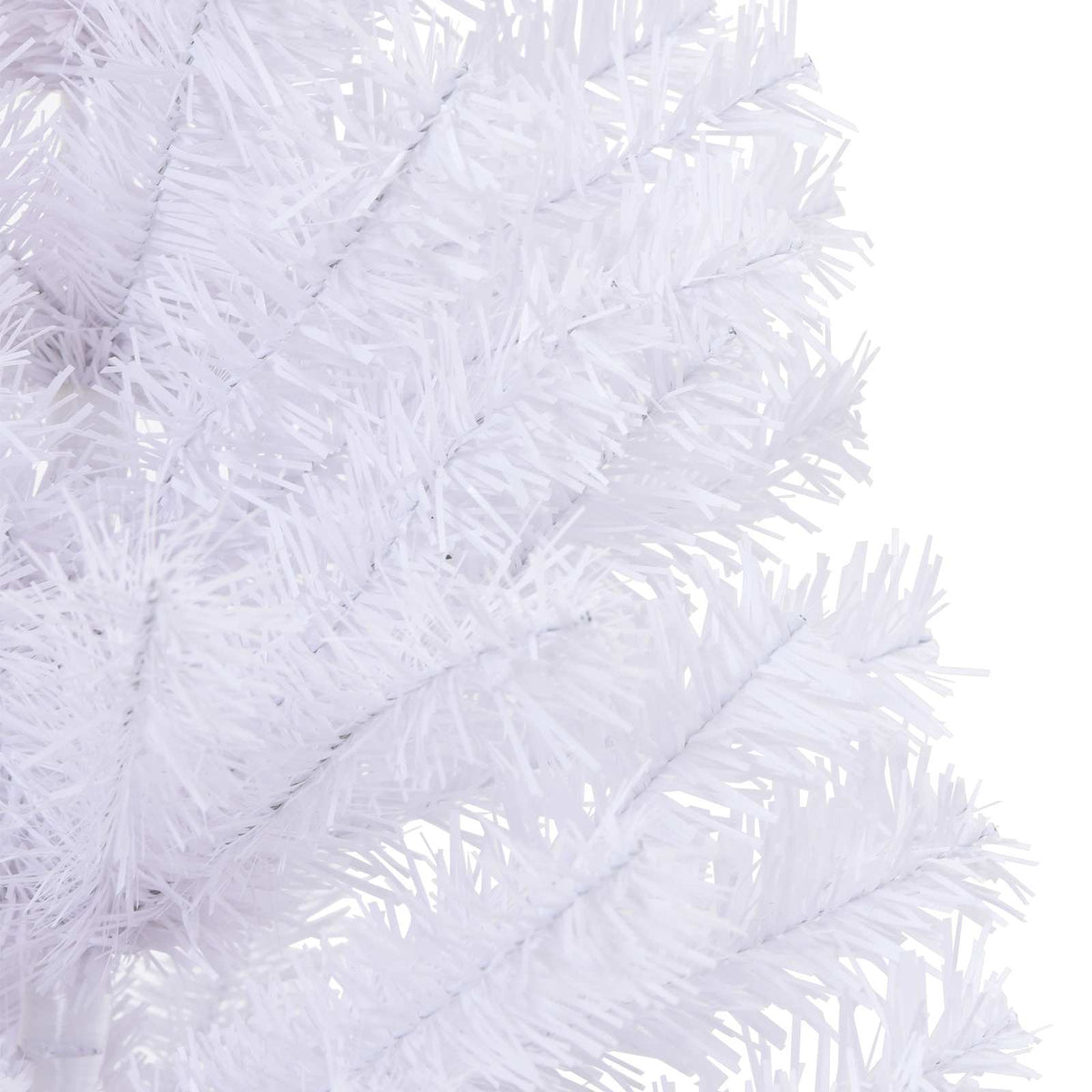 Künstlicher Weihnachtsbaum Weiß 120 cm PVC und Stahl