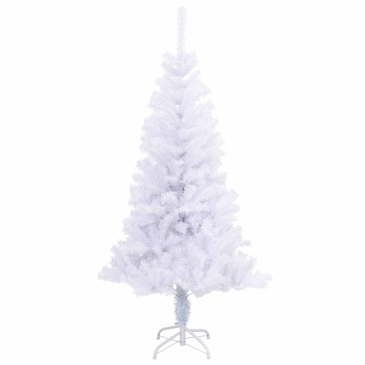 Künstlicher Weihnachtsbaum Weiß 120 cm PVC und Stahl