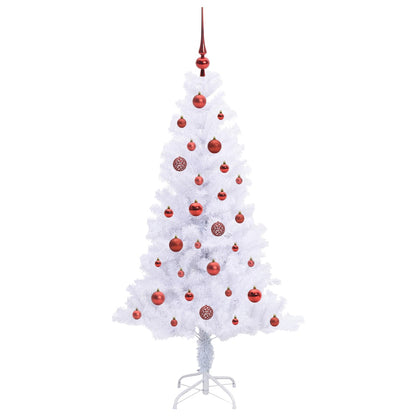Künstlicher Weihnachtsbaum Weiß 150 cm PVC und Stahl