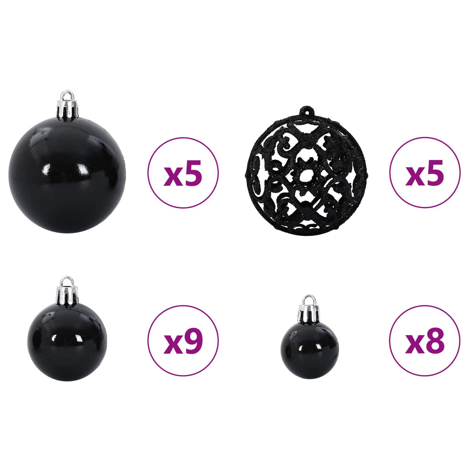 Künstlicher Weihnachtsbaum Weiß 150 cm PVC und Stahl